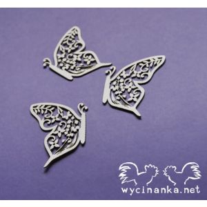 Tekturka Wycinanka Summer Wedding - Motylki, 3szt